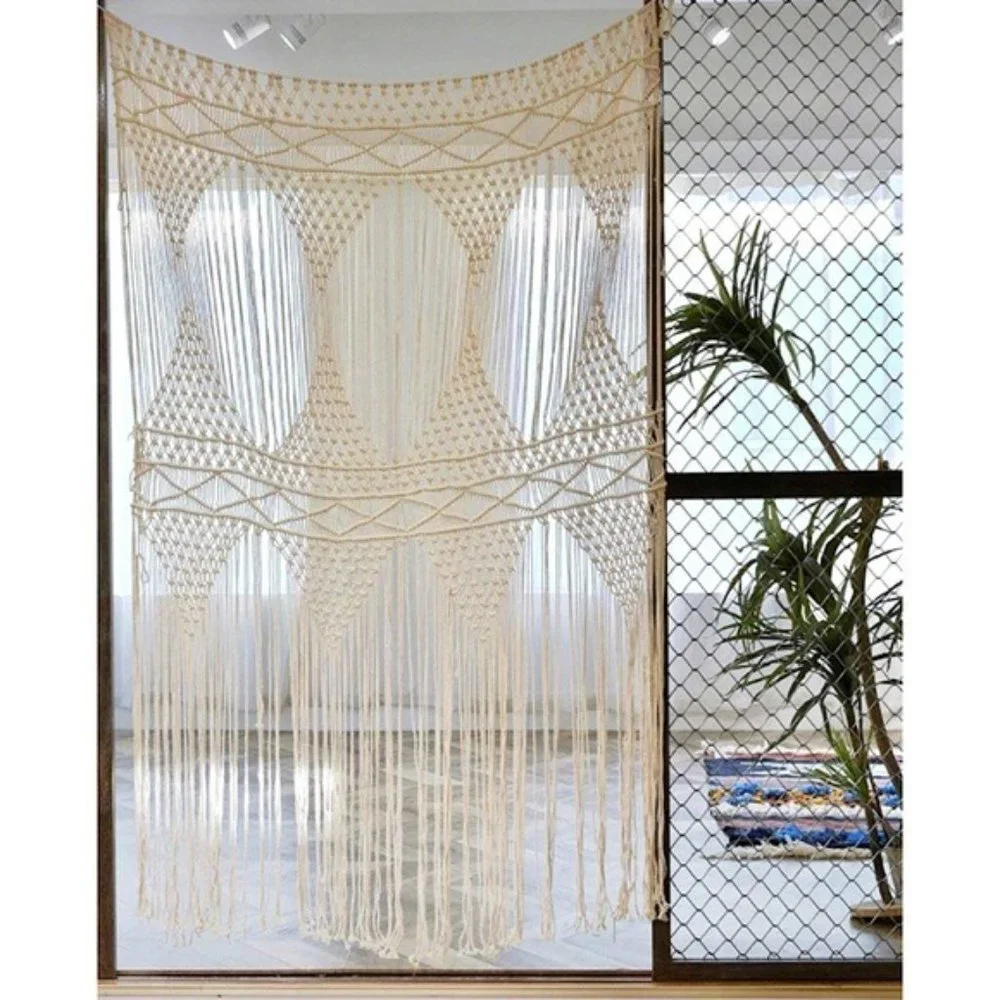 Geometric Macrame Indie Hippie Living Room/Bedroom/Dorm/Wall/Home Decor/Art - Picture 4 of 7